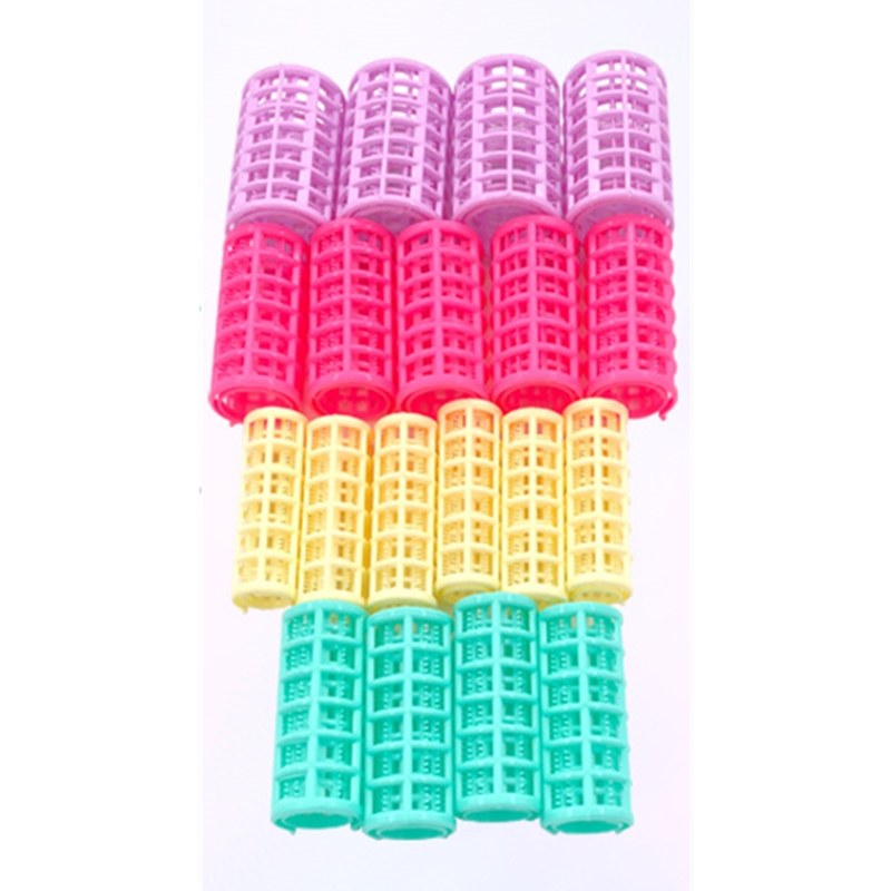 30 Pieces Plastic Hair Rollers Curlers Snap on Rollers Self Grip Rollers Hairdressing Curlers No Heat Hair Curlers for DIY Hairdressing Hair Salon Hair Barber, 5 Sizes