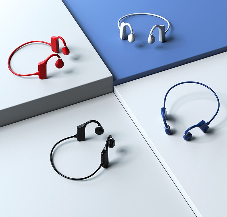 Wireless bluetooth headset bone conduction sports running ear-mounted bone conduction bluetooth headset