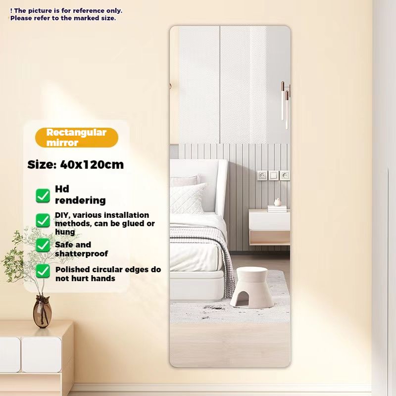 Won't break soft mirror, 40*120CM rectangular mirror, diameter 40CM round mirror（Special rates for events）