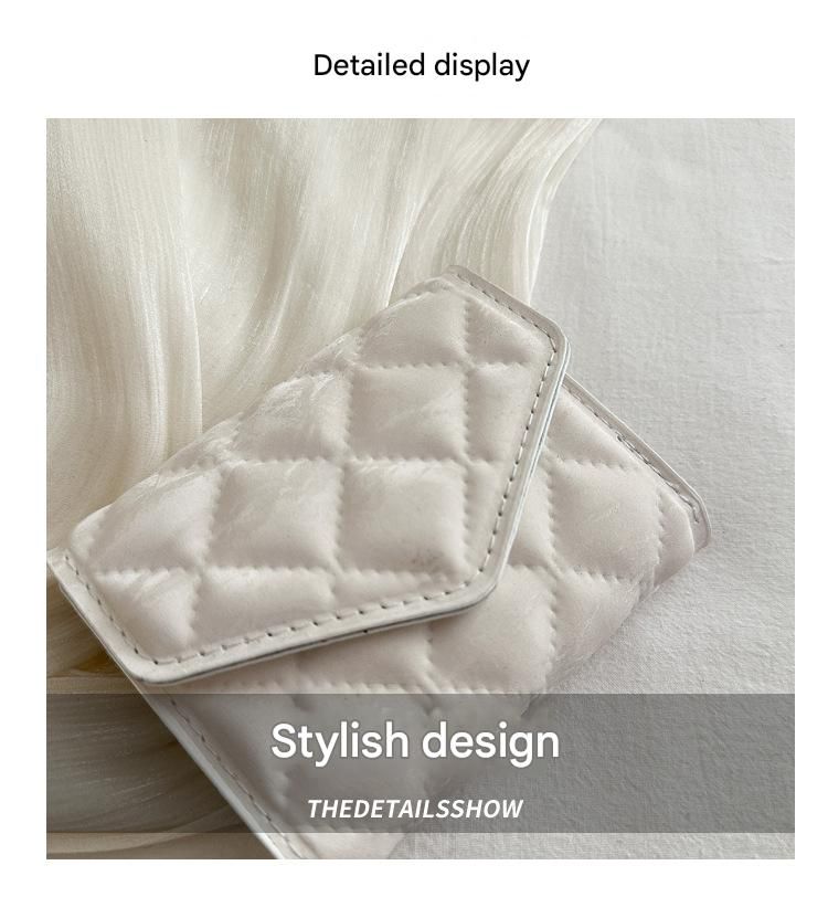 Miss DG 2025 new fashion clutch coin purse girls card bag simple small square bag