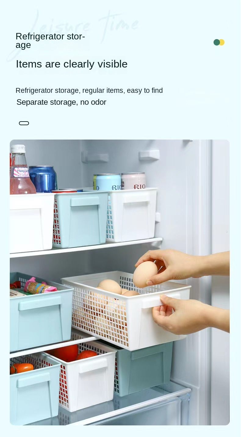 Rectangular Storage Basket, Hollow Plastic Storage Basket, Kitchen Living Room Clothes Storage Box