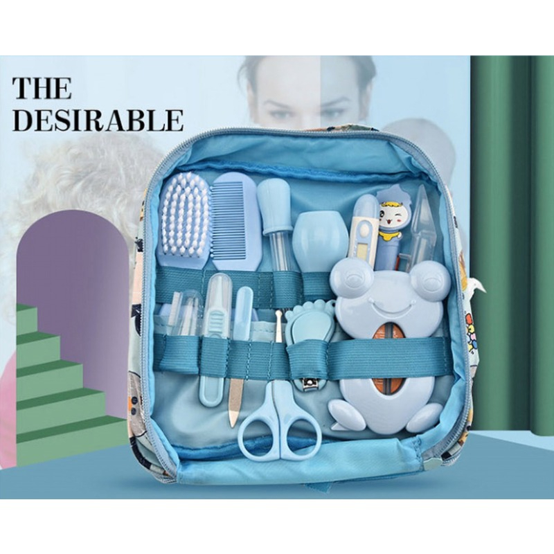 xh01 13PCS/Set Baby Health Care Newborn Baby Nail Hair Thermometer Grooming Brush Kit Care Baby Essentials Newborn Material Safety