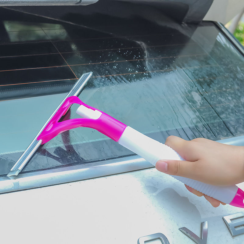 Double-sided spray glass scraper 2-in-1 window cleaner window cleaning tool artifact toilet floor scraping floor scraper