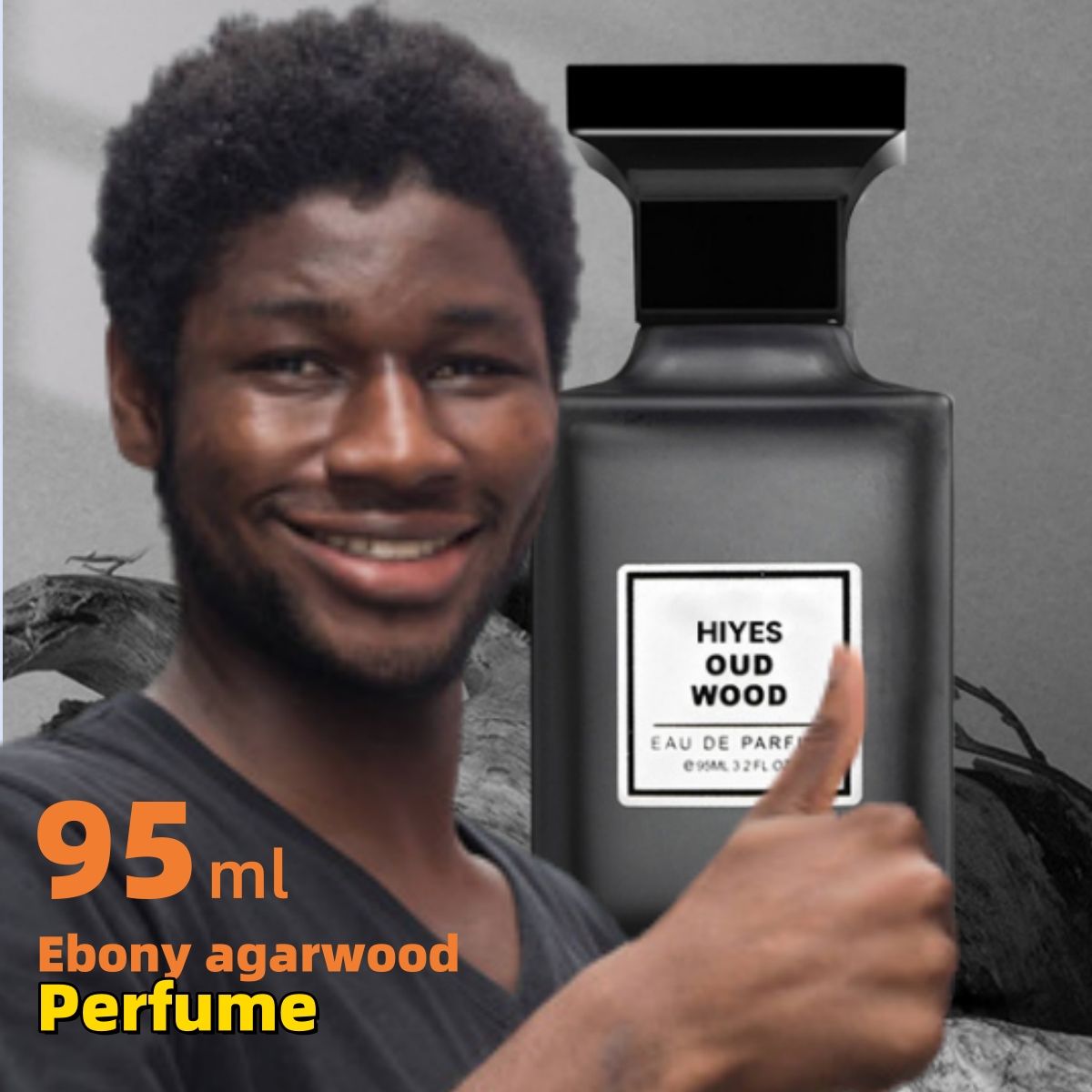 Men's Perfume 95ml ebony agarwood men's perfume Woody and masculine cologne fragrance CRRSHOP beauty care perfume
