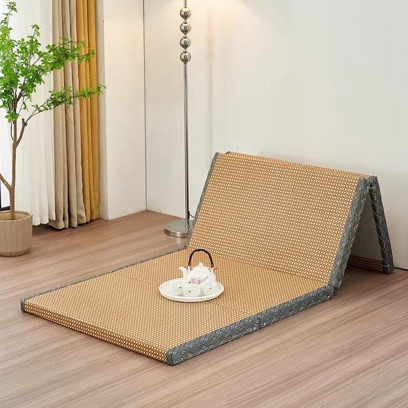 Floor Mattress: Foldable Coconut Fiber Sleeping Mat for Living Room, Bedroom, and Guest Room - Lightweight, Breathable & Provides Back Support.