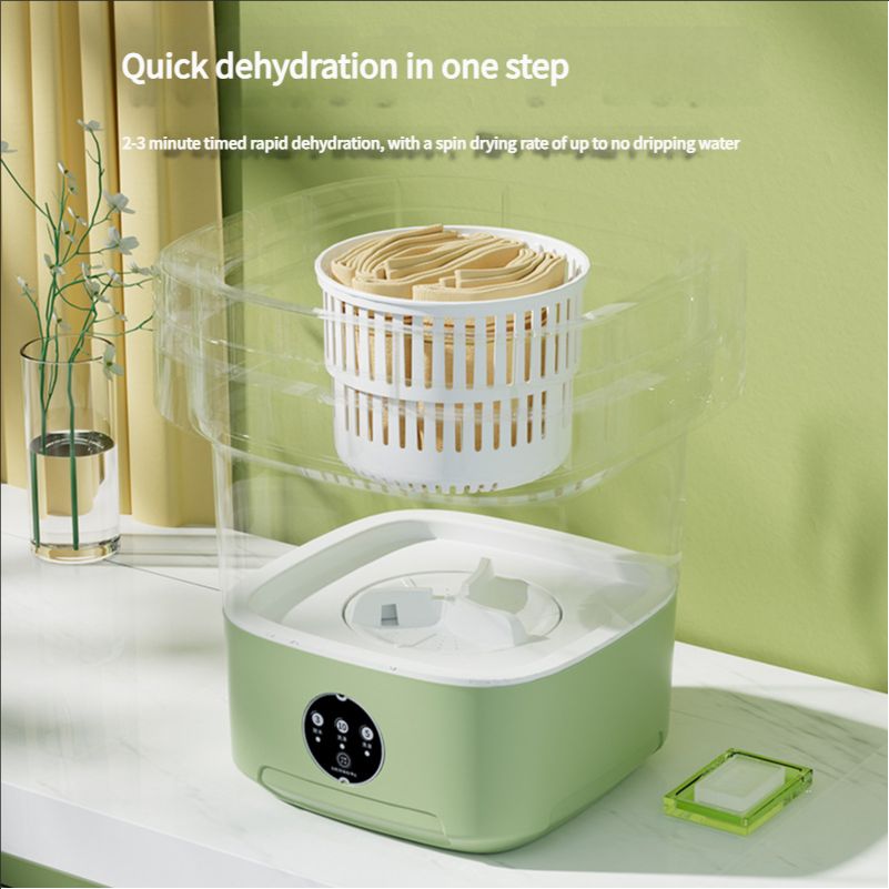 11L large cross-border folding washing machine, enlarged underwear, socks, baby clothes, small mini washing machine.