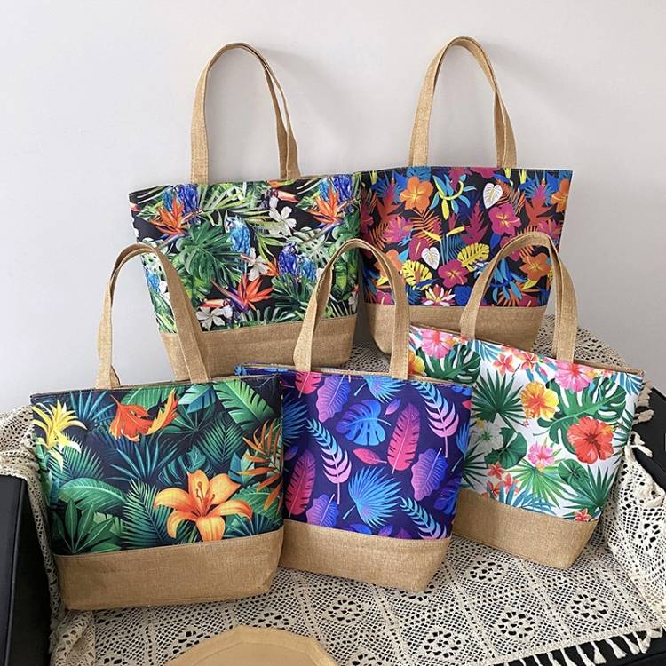 Printing Canvas bag ,Shoulder bag,Simplicity Tote bag Large capacity Single shoulder handbag women's bags CRRSHOP shoulder bags female holiday gifts present 