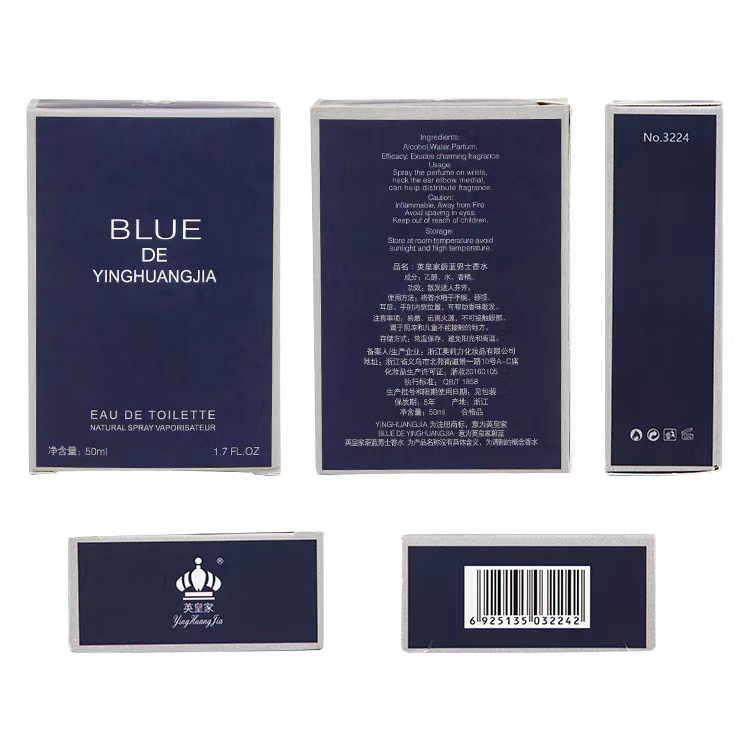 Men's perfume lasting fragrance cologne blue eau de toilette  fresh perfume.