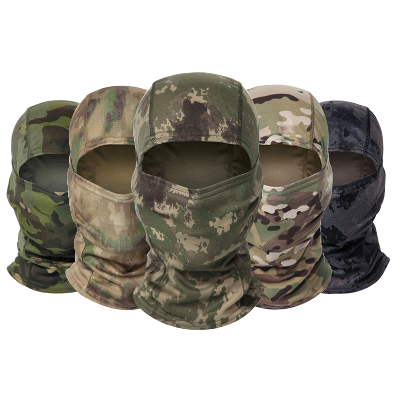 Tactical Camouflage Balaclava Cap Breathable Sunscreen Cycling Motorcycle Full Face Mask Outdoor Hunting Skiing Mask Scarf