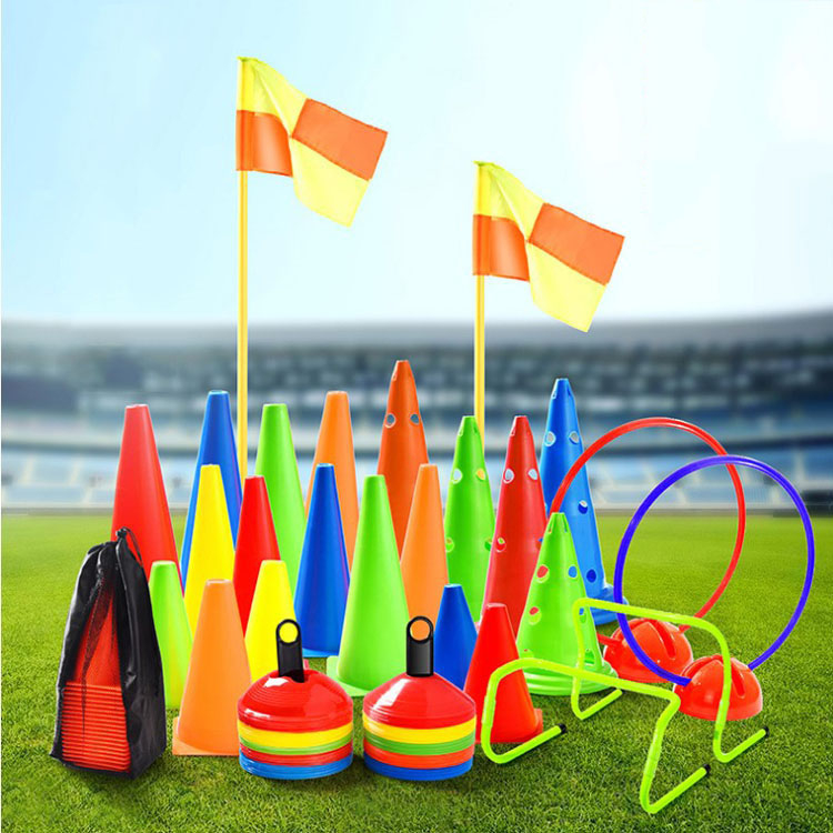 5Pcs Training Logo Barrel Child Basketball Football Conical Obstacle Barrel Training Equipment Round Bottom Indoor Outdoor