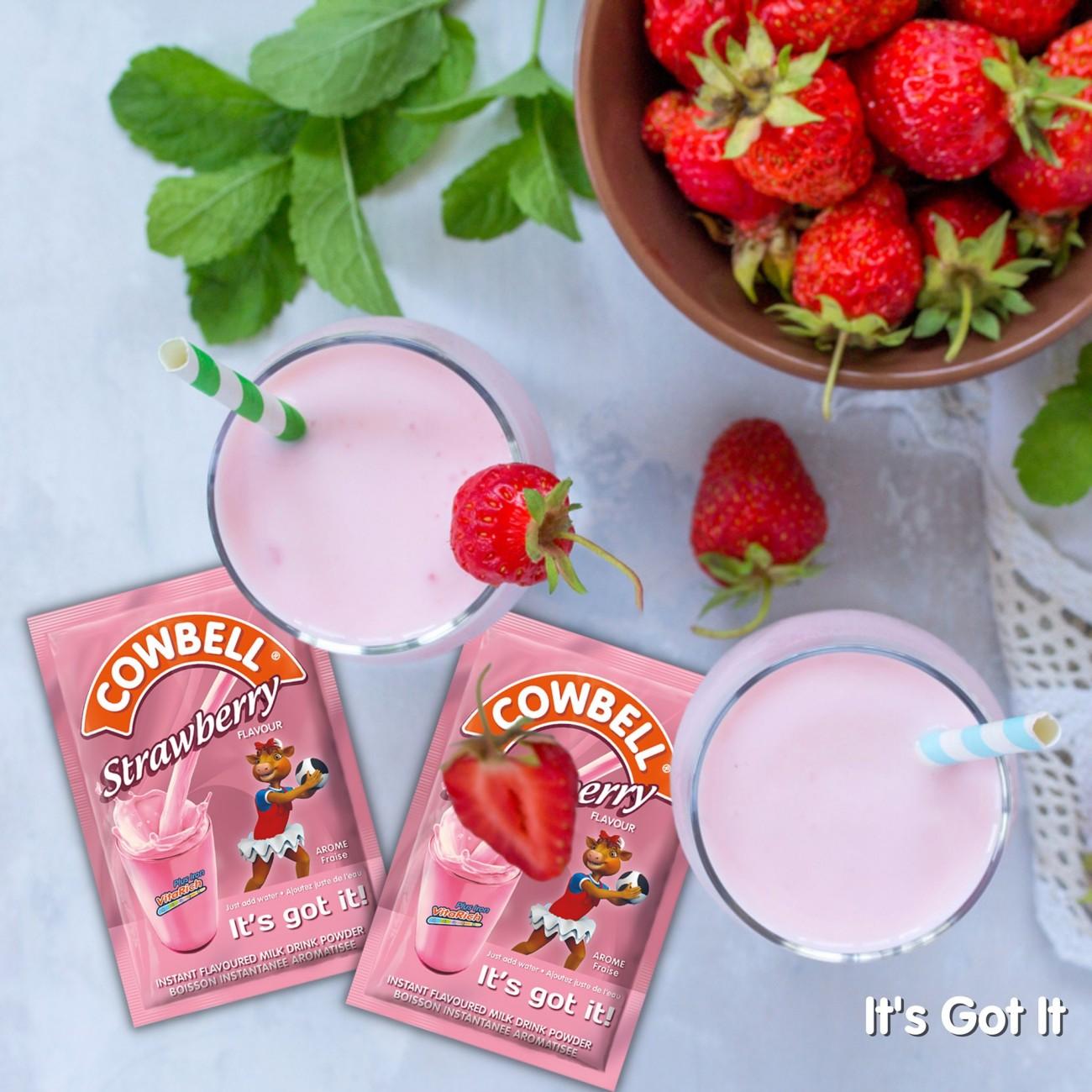 Cowbell Coffe, Strawberry Powdered Milk Sachet - 35g