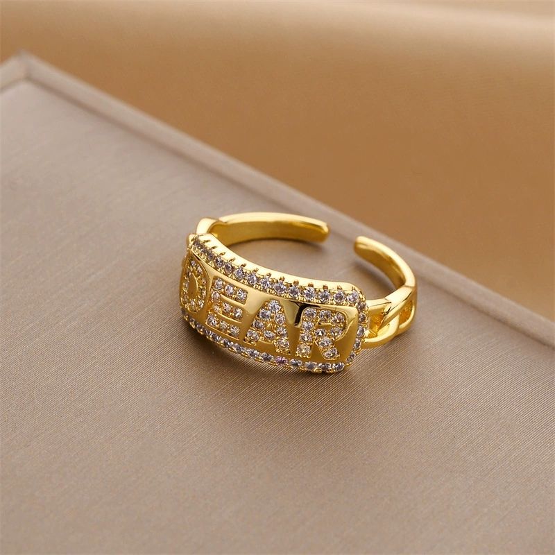 Premium Ring Pearl zircon open ring CRRSHOP Ring accessories free shipping 