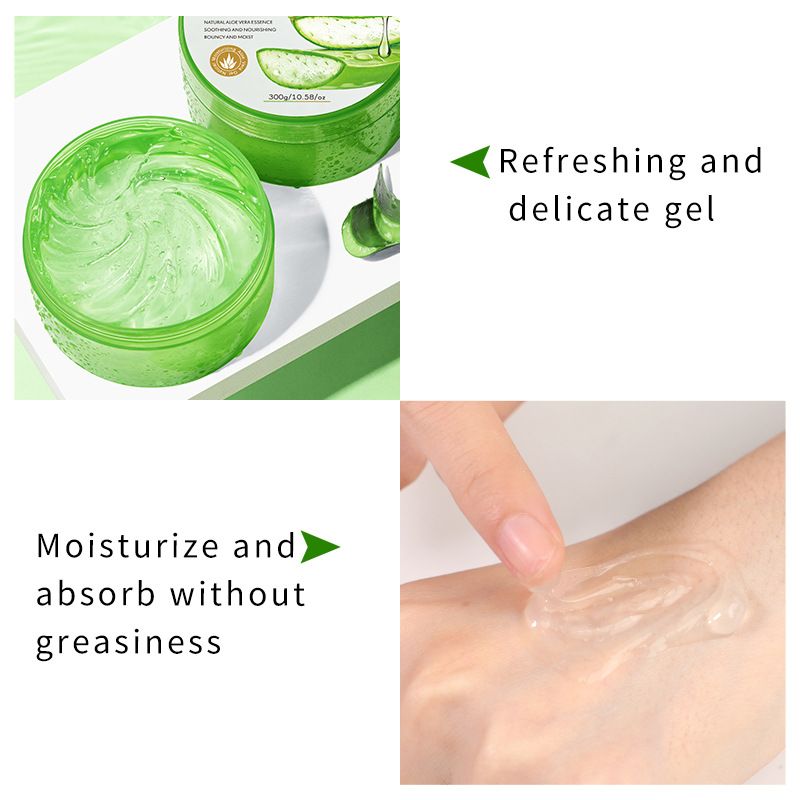 SADOER Aloe Vera Gel - Hydrating Moisturizing Soothing Gel for Face & Body