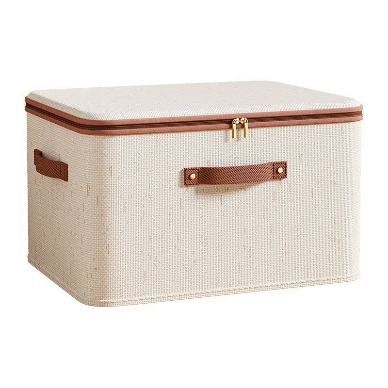 Zipper Storage Box - Home Bedroom Seasonal Storage Box - Clothes with Lid Storage Box - Classification Organizer Box