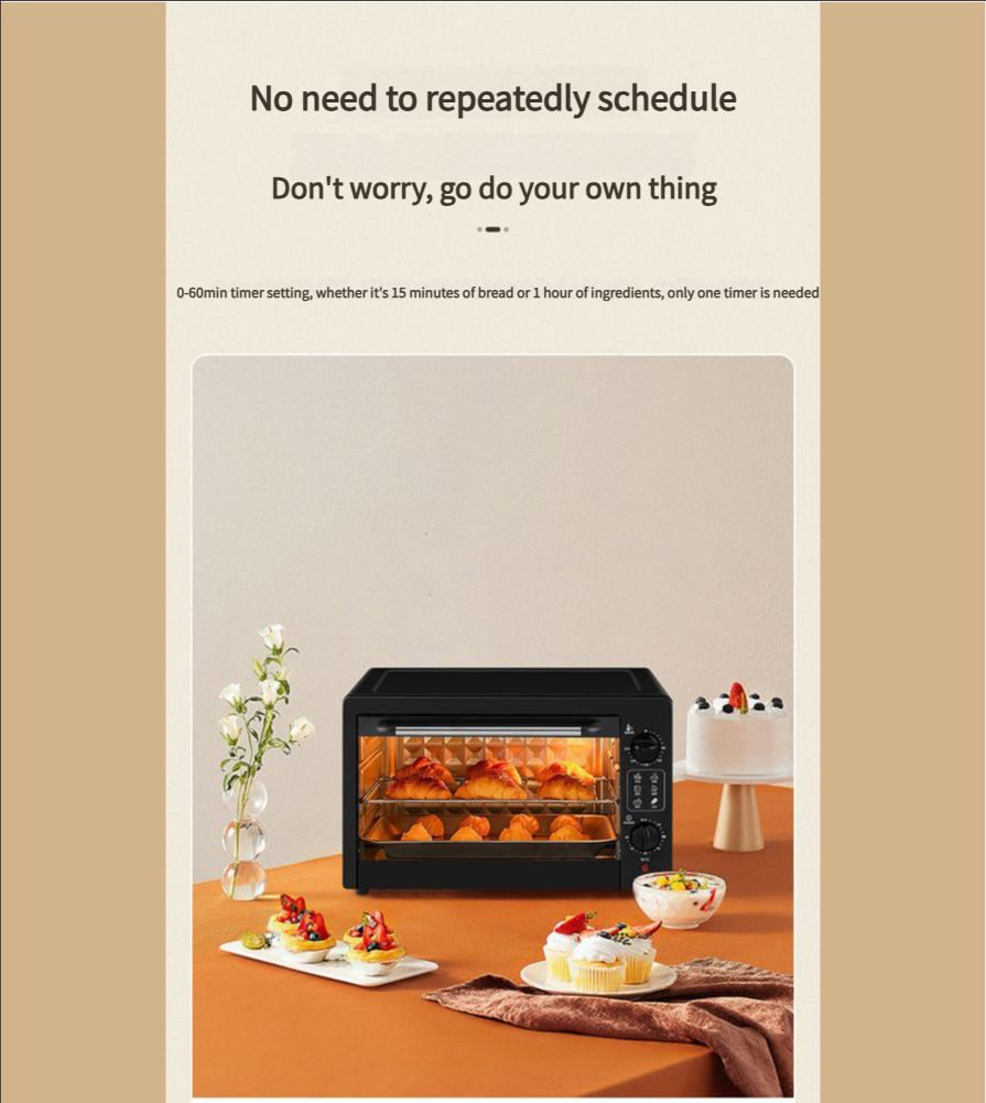 8-Slice Extra Wide Convection Toaster Oven, Fits 9"x13" Oven Pans and 12" Pizza, Bake, Toast, Broil, and Keep Warm Functions, Countertop Compact Design 