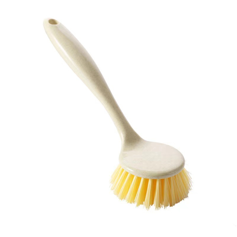 SZ-Kitchen Dishwashing Brush Household Washing Pot Brush Sink Stove Cleaning Brush Wheat Straw Decontamination Long Handle Washing