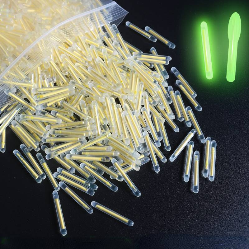 50PCS 2.2-4.5mm S L Light Night Fishing Float Rod Lights Dark Glow Stick Useful Fishing Fluorescent Lightstick