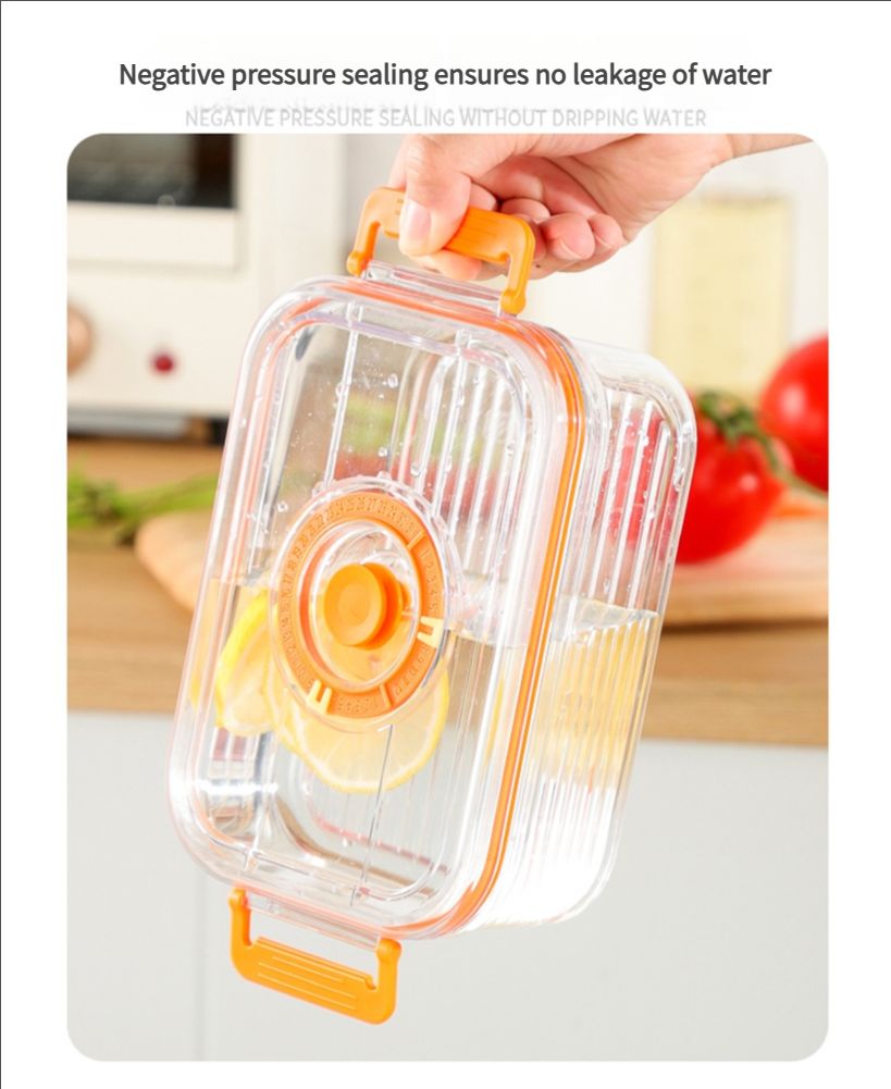 Vacuum fresh-keeping box food grade household refrigerator fresh-keeping sealed microwave heating fresh-keeping plastic box