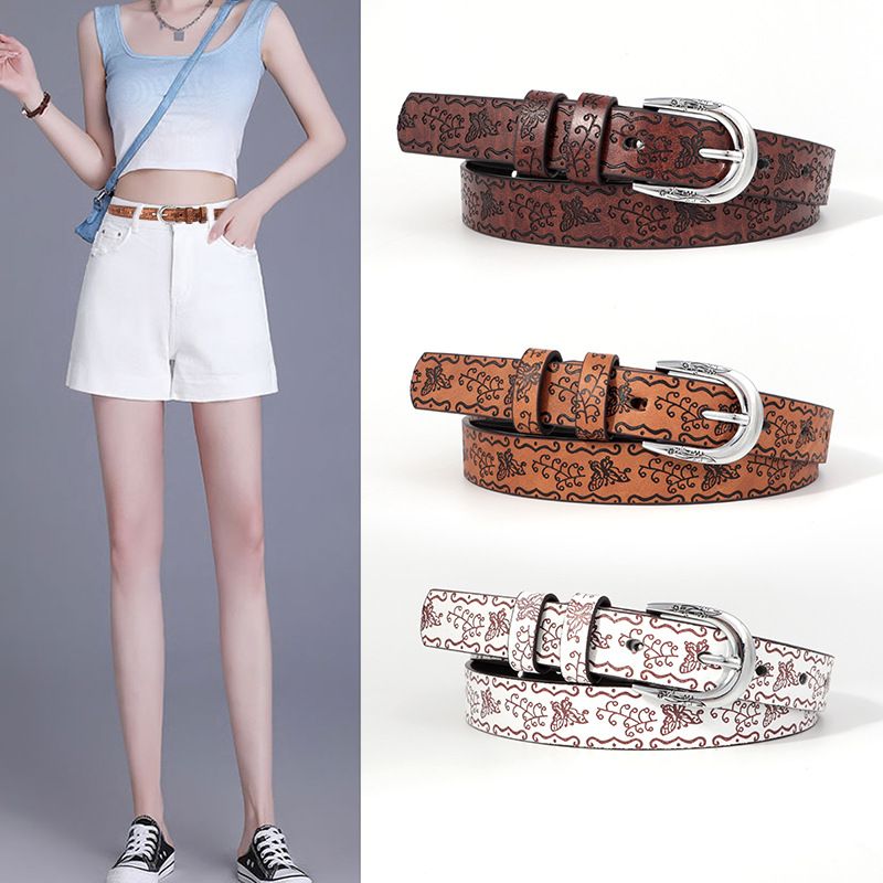 Women's new embosed belt summer do old ethnic style casual decorative belt 1650