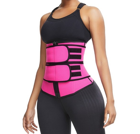 Neoprene Sauna waist shaper sweat waist trainer corsets slimming belt for women weight loss compression trimmer workout fitness