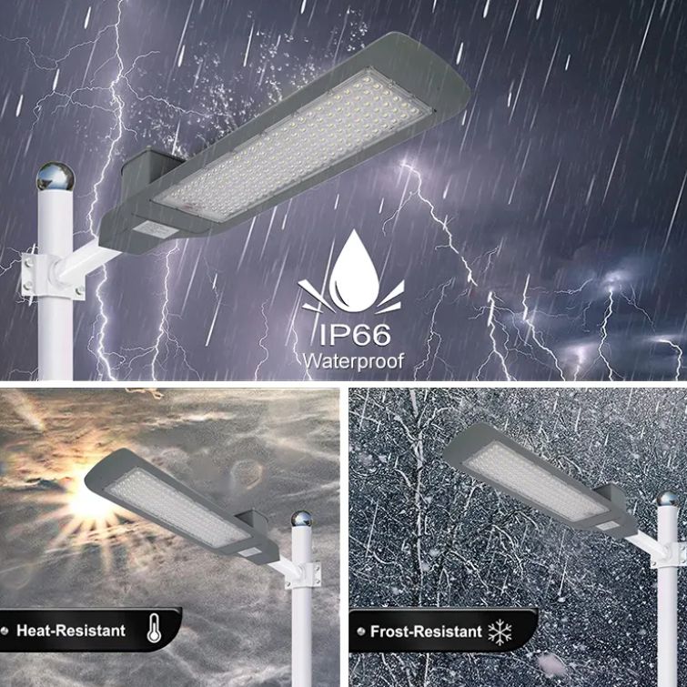 LED Street light lamp - 30 Watt - Input voltage AC85-265V - 50000 Hours life span - Light color: 600K cold bright white - Hight energy efficiency - 120 degrees beam angle - Aluminum body, Ip66 Outdoor Waterproof