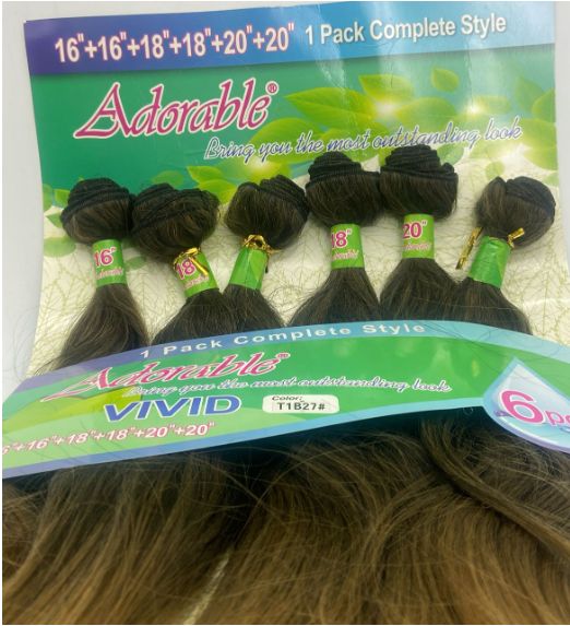 Adorable Brazilian NATURAL 100% High-temperature hair synthetic fiber 16"18"20" 220g premium synthetic hair
BROWN