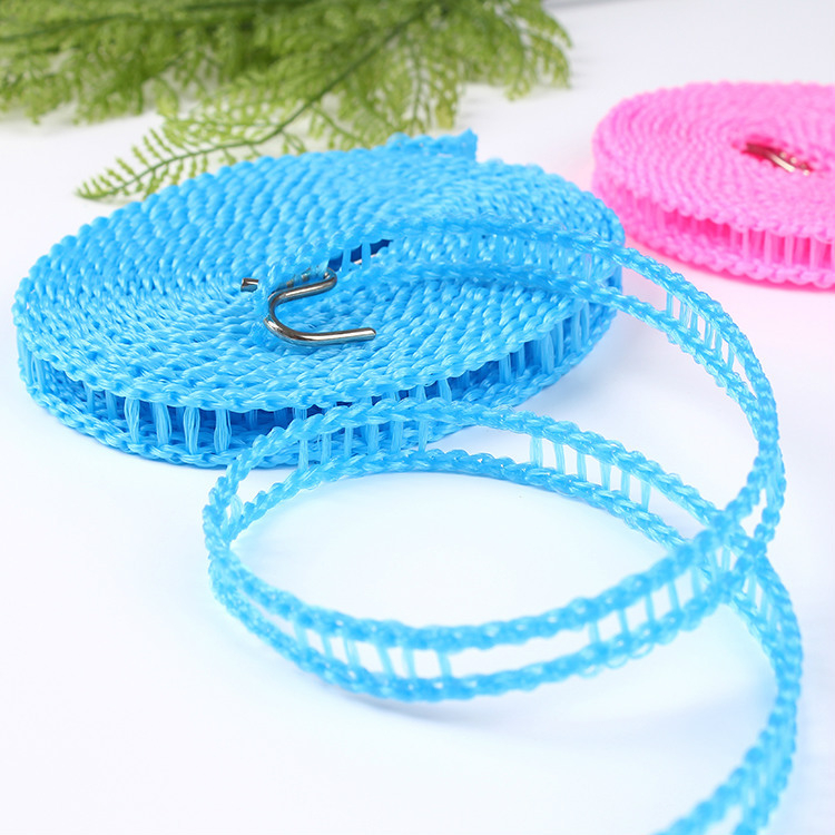 C4134 Windproof Clothesline, Camping Clothesline, Durable Travel Clothes Line Rope, Portable Clothes Drying Line, Heavy Duty, Length Adjustable Non-Slip Clothing Line Outdoor Indoor