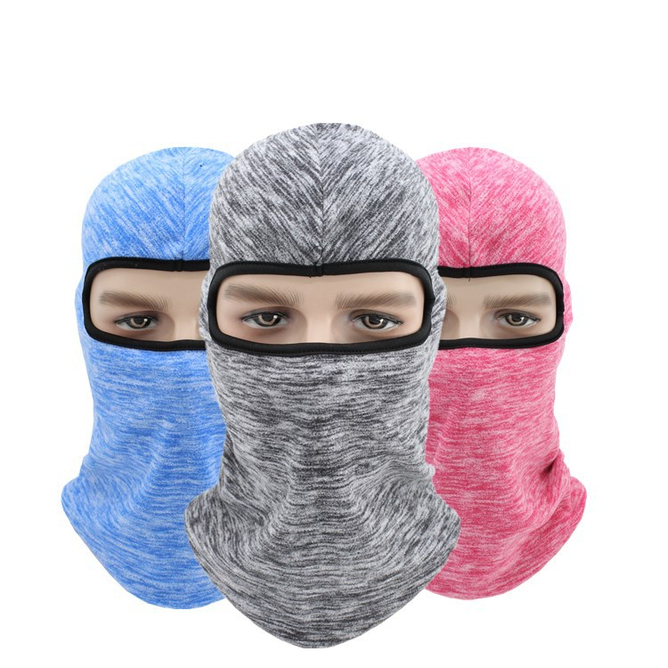 YL-H Winter Warm Fleece Masked Hat Adult Unisex Outdoor Windproof Sport Cycling Ski CS 1 Hole Full Face Mask Hat Cap For Men Women