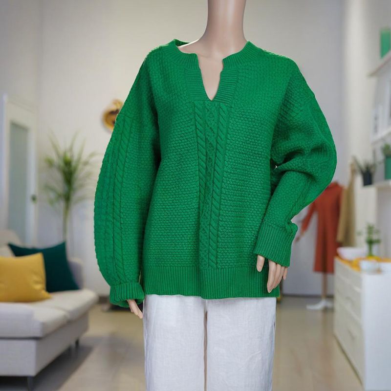 Wool knit Sweater Round Neck Sleeveless Knit Top Women's Sweater
