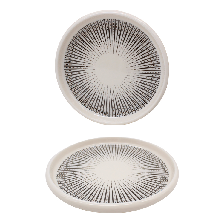 Melamine Tableware Anti - Drop Plastic Porcelain Melamine Plate Bowl 20.2*1.8