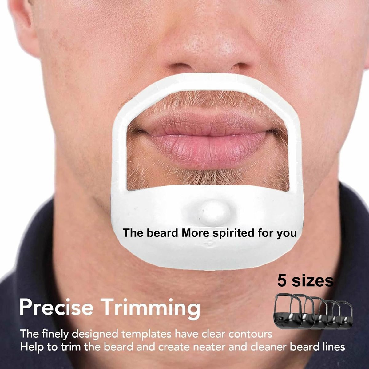 Beard Styling Templates 5-piece Beard Styling Templates