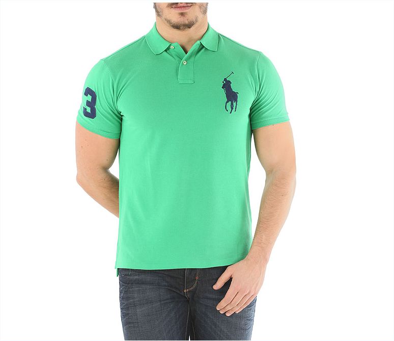 ICONIC MESH POLO SHIRT DEEP GREEN COLOUR POLO RALPH LAUREN SHIRT SHORT SLEEVE.