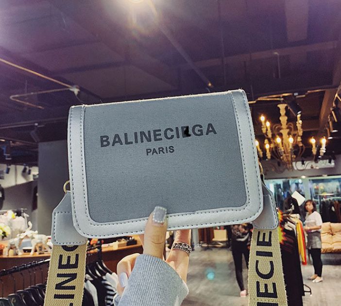 305130 Women Shoulder Bag Letter Prints Female Bag Broadband Casual Square Small Bag Fashion All-match Cross-body Bag