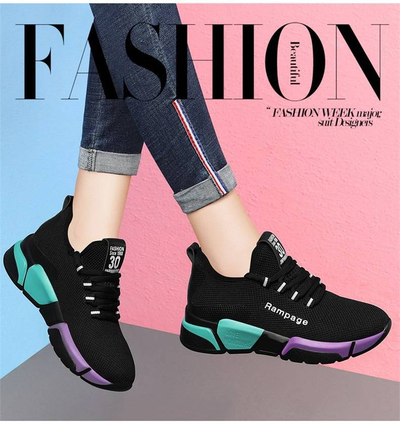 W-3 Women's Fashion Versatile Single Shoes Comfortable Lightweight Sneakers