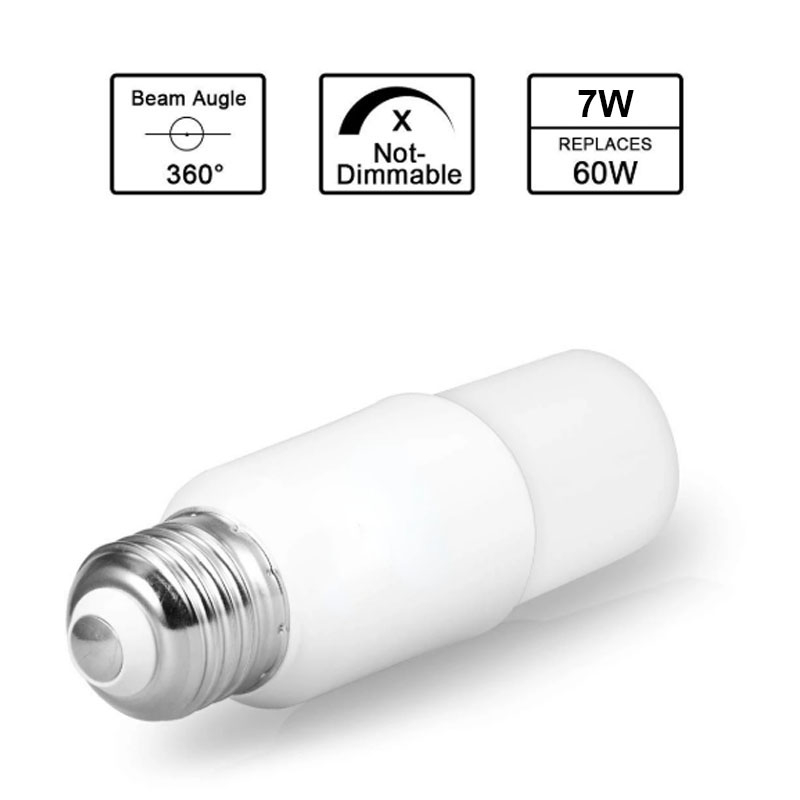 Leopard Cat LED E27 B22 Spiral Cylindrical Energy-saving Bulb 7W 12W 15W 20W Tubular LED Light Bulb AC220V  360 Degree Lamp Indoor Bar Coffee Bar Bedroom Home Lighting Decoration