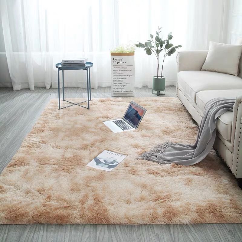 Large size 120*200cm Tie dye gradient plush carpet, living room, coffee table mat, bedside plush carpet, washable floor mat