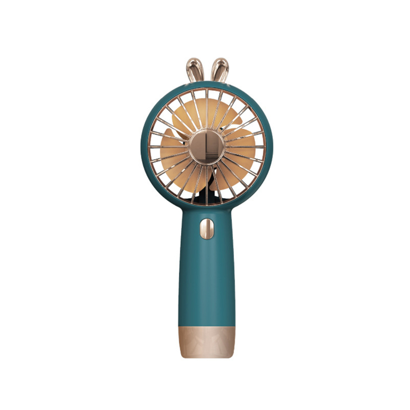 Portable mini handheld small fan usb charging fan desktop student cold fan green
