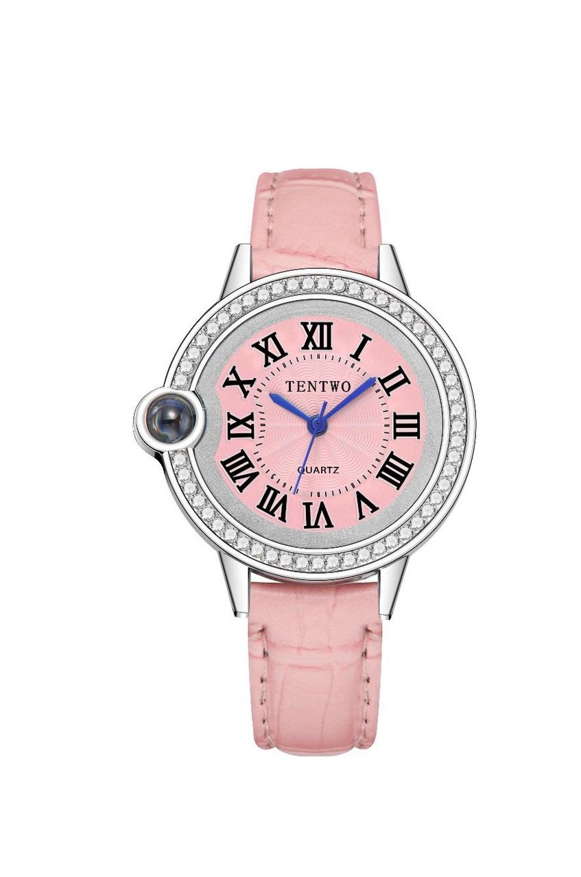Colorful Leather Strap Women's Watches Collection | Stylish and Elegant Timepiecespink