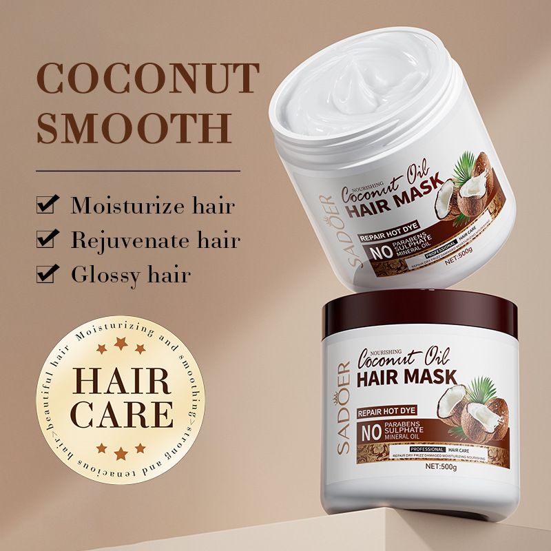 Coconut Hair Mask SADOER Improves frizziness and Softens high volume Conditioner