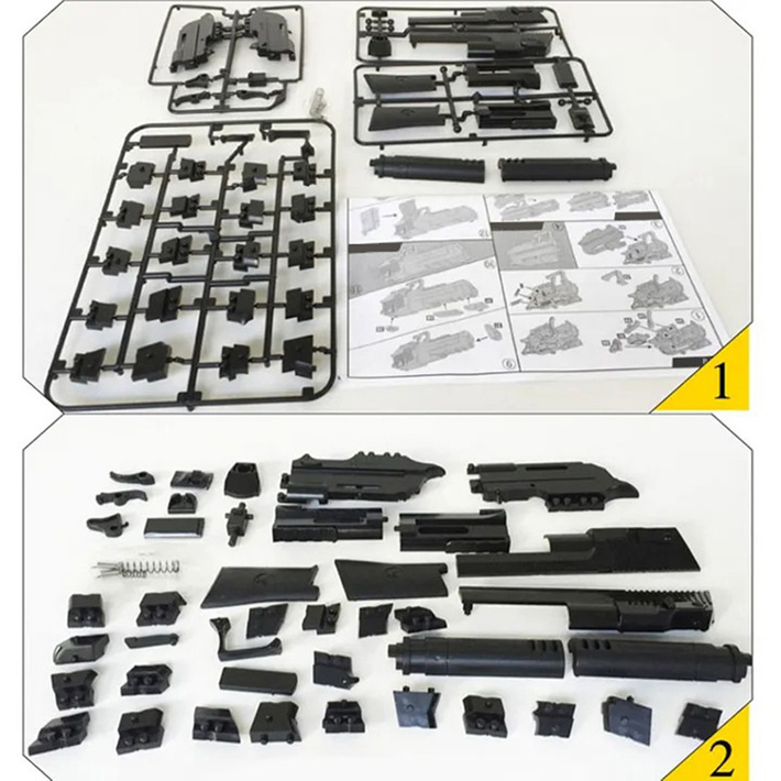 New Assembly Toy Gun Building Blocks Pistol Rifle DIY 3D Miniature Model Plastic Gift for Boy Kids