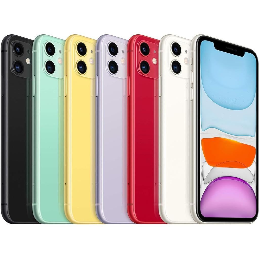Apple iPhone 11, 64GB, 128GB,256GB, Unlocked (Renewed)