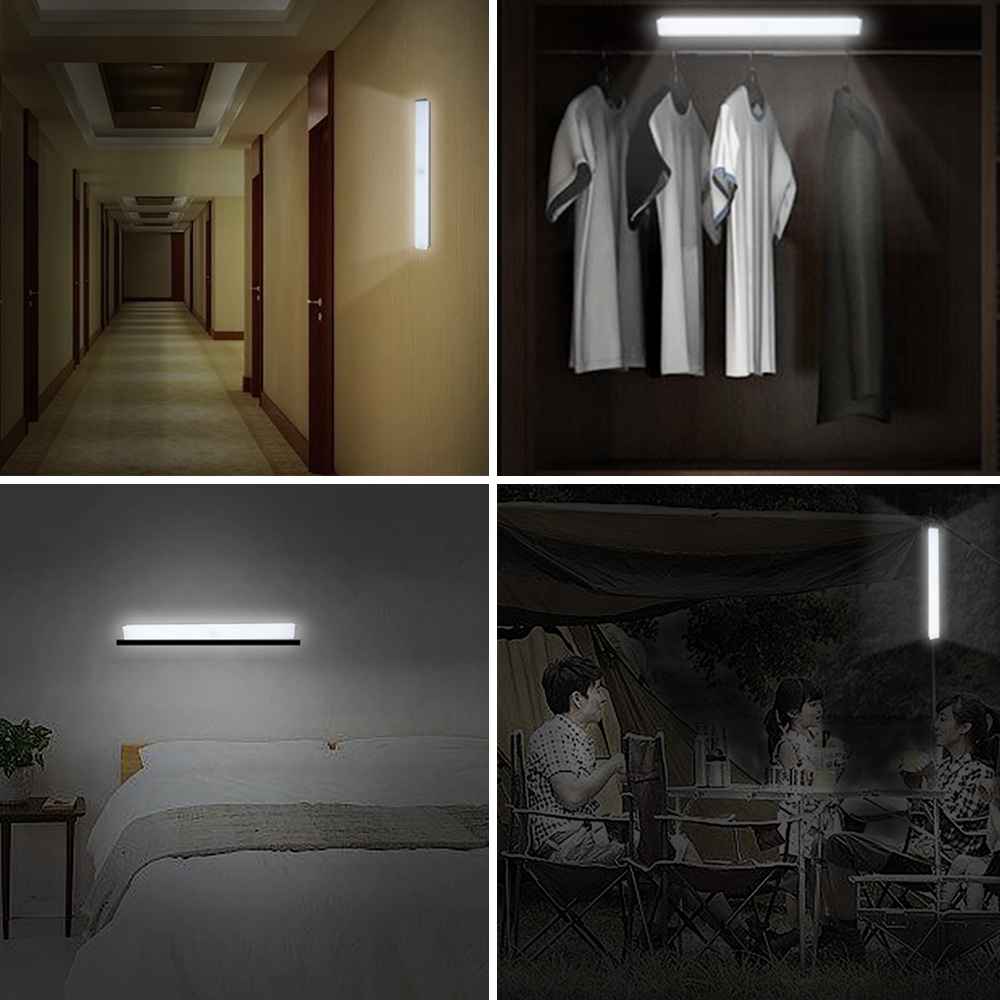 ESL-20 Intelligent LED Human Body Sensor Light Automatic Wireless Night Light Sensor Light Belt Rechargeable Kitchen Cabinet Wardrobe Light