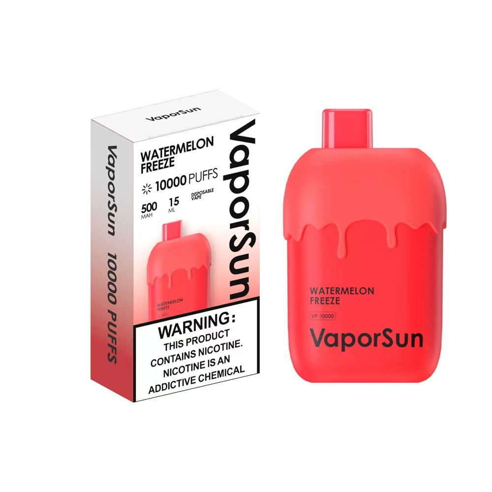 10 pcs VaporSun 10,000 puffs Vape Disposable e-cigarette 600 puffs 800 puffs 12000 puffs 15000 puffs 20000 puffs 25K puffs Vapes  Kiwi Passion Fruit Guava    Watermelon freeze  