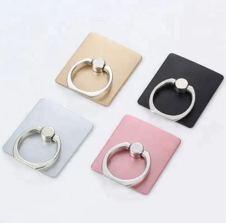 Phone Ring Grip Finger Holder Stand -  Safe and Secure Grip - Compact and slim design (6.1mm) - Rotates 360 degrees and swivels 180 degrees - Ring Phone Holder