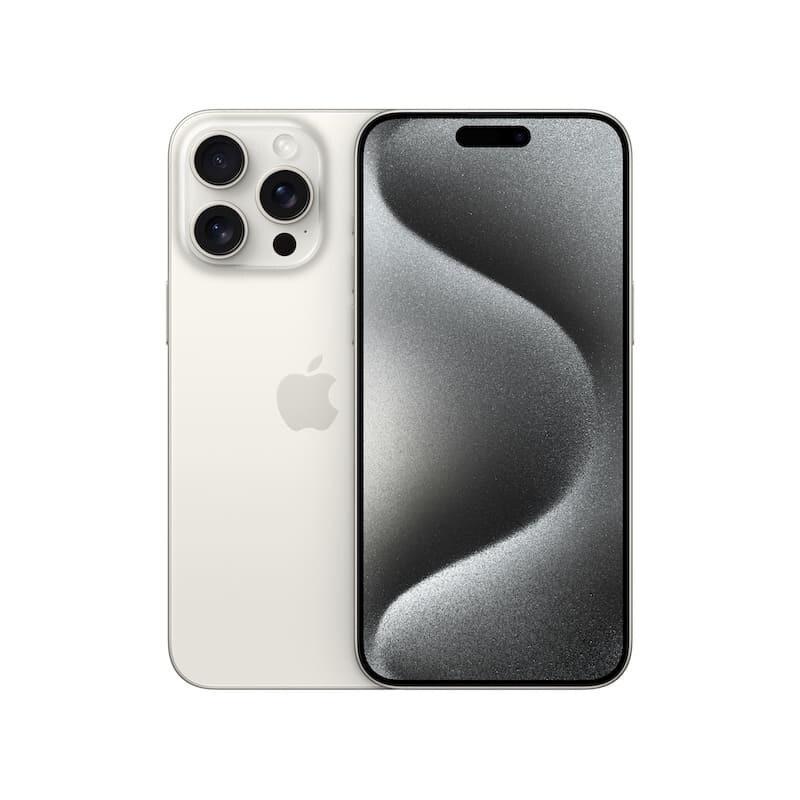 【Lowest Price Online】 Apple iPhone 15 Pro Max Unlocked - 256GB 512GB 1TB - B Grade RefurbishedWhite
