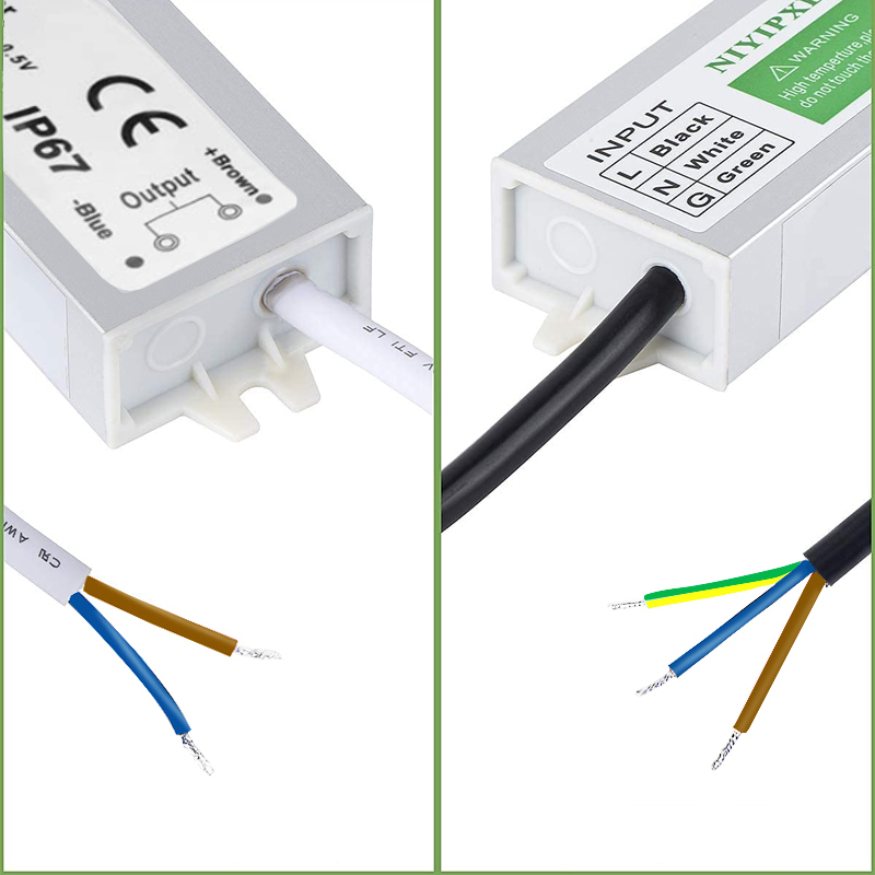 AUNONT LED Aluminum Shell Waterproof Power Supply 12V15W Project Waterproof Switching power Supply Municipal Lighting Landscape Lighting Power Supply