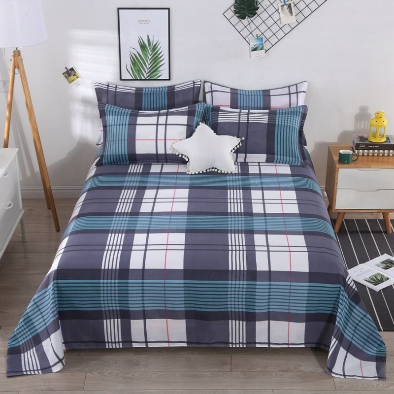 Polyester bed sheets pillowcase 48*74cm pillowslip 120*230cm ,160*230cm,200*230cm sheet free shipping