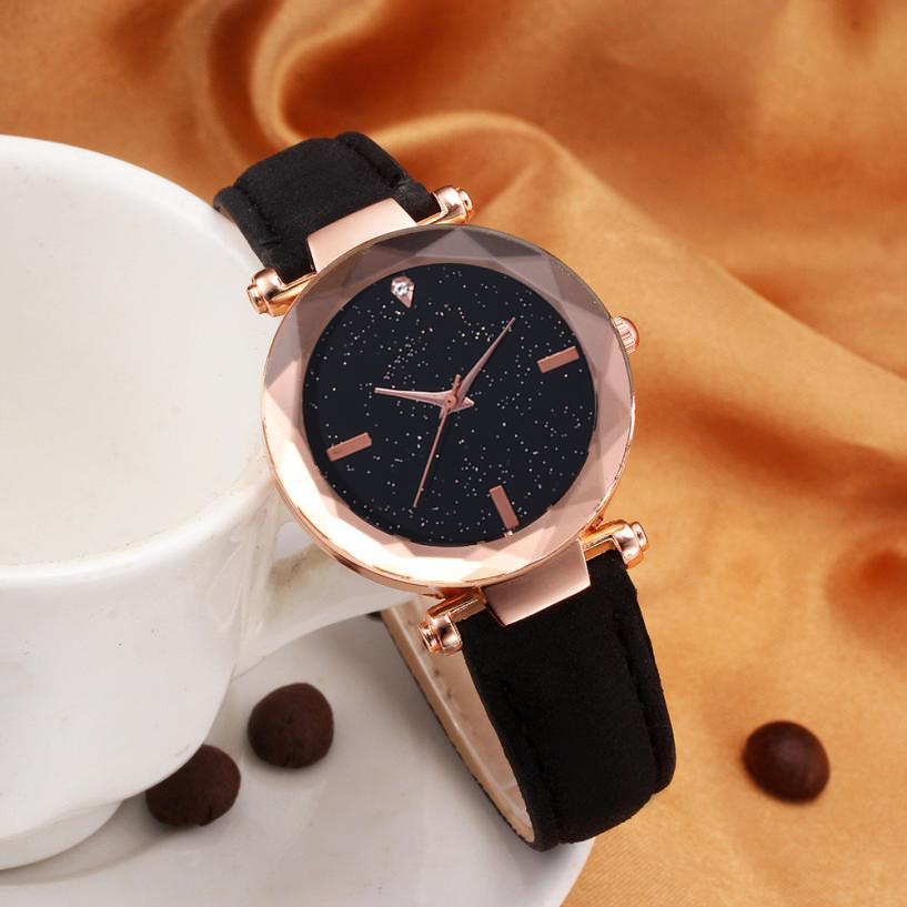 Top Brand Women Watch Contracted Leather Crystal WristWatches Women Dress Ladies Quartz Clock Dropshiping