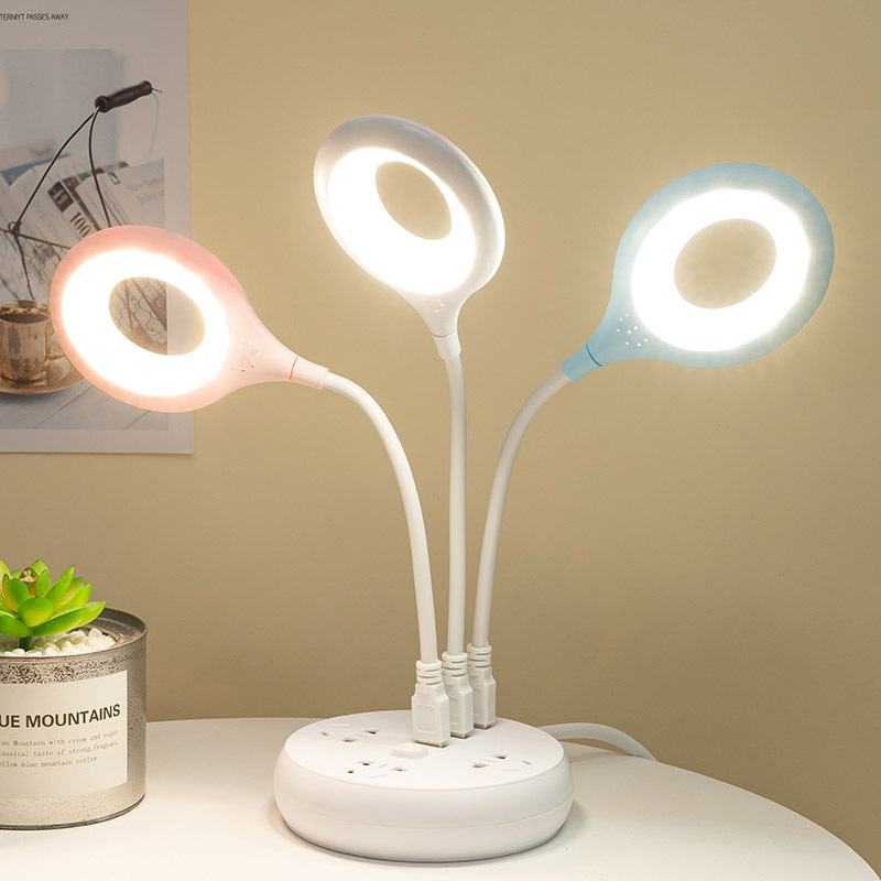 LED USB Lamp Light Reading Lamp for Home Office Computer & Bed Headboard Flexible Neck Student Desk Light Night Light