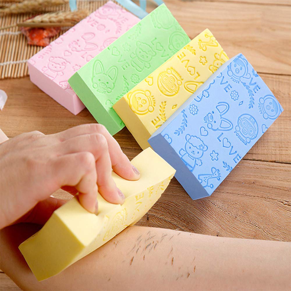 Ultra Soft Exfoliating Sponge Shower Brush, Moisturizer and Exfoliating Body Sponge for Shower, Spa Cellulite Massager Dead Skin Sponge Remover for Body